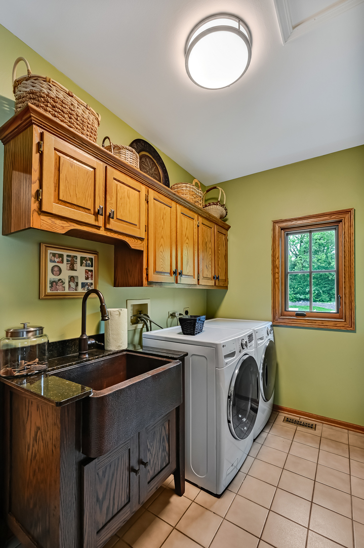 2 Hampton Court Burr Ridge, IL 60527 - Photo 15 of 38 a kitchen with a sink a stove cabinets and a window