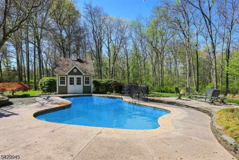 72 Mine Brook Road Bernards, NJ 07931 - Photo 26 of 28 a view of swimming pool with sitting area and garden