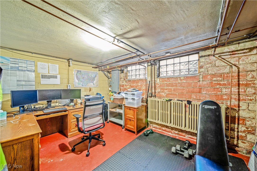 2710 Edgehill Road Cleveland, OH 44106 - Photo 33 of 44 Unfurnished office with brick wall