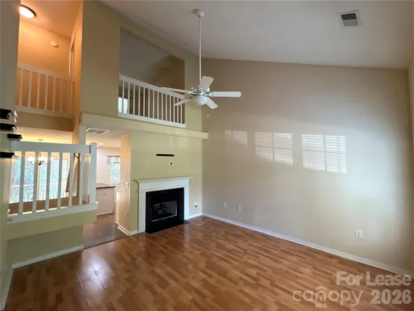 a view of a livingroom with a fireplace