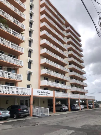 a view of a road with an ocean view