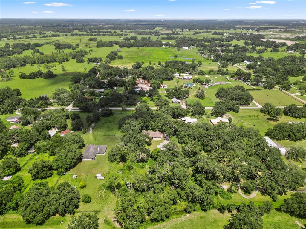4405 North Wilder Road Plant City, FL 33565 - Photo 76 of 78 an aerial view of a houses with a lush green hillside