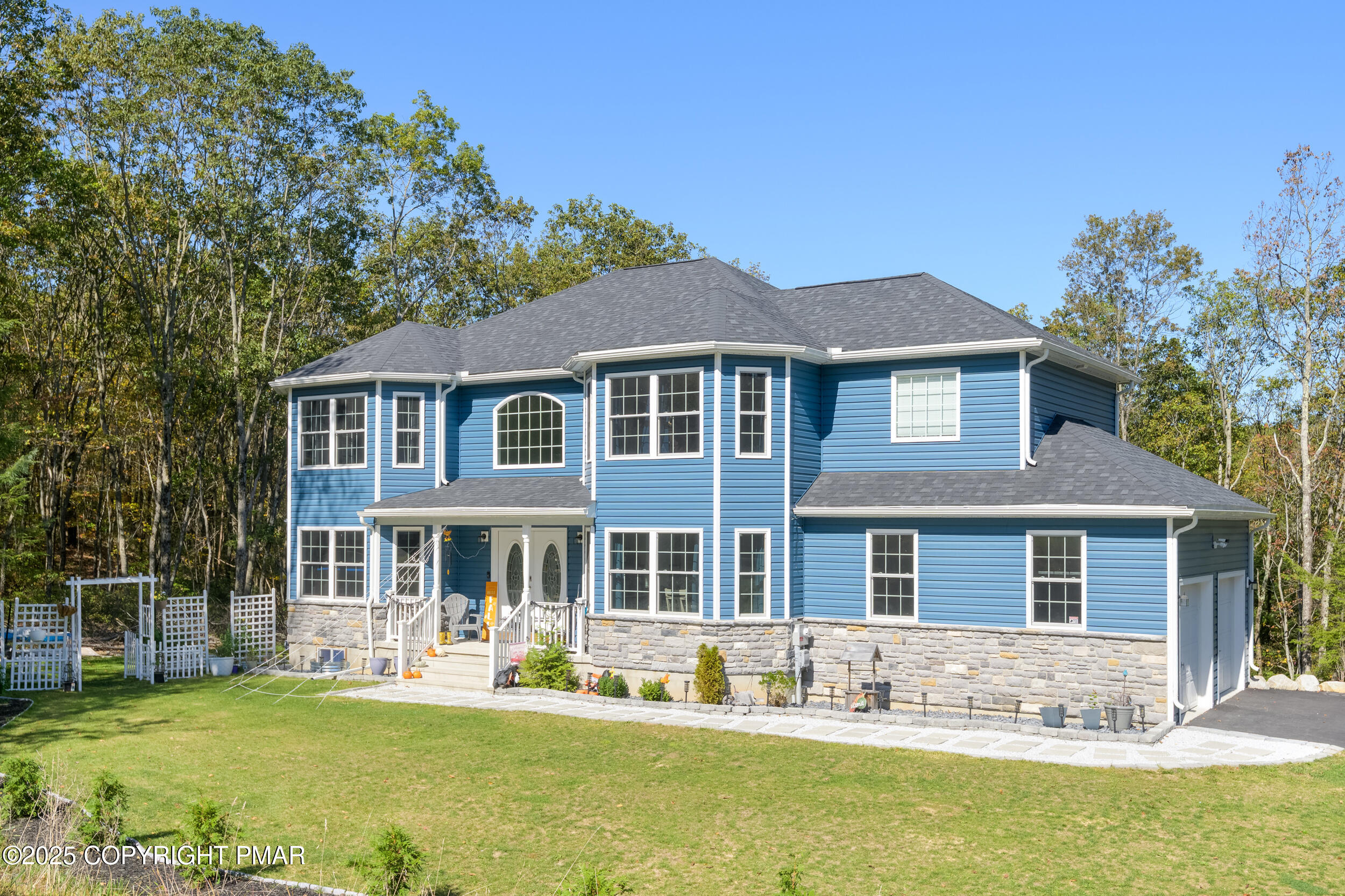 322 Russell Court Effort, PA 18330 - Photo 1 of 45 front view of a house with a yard