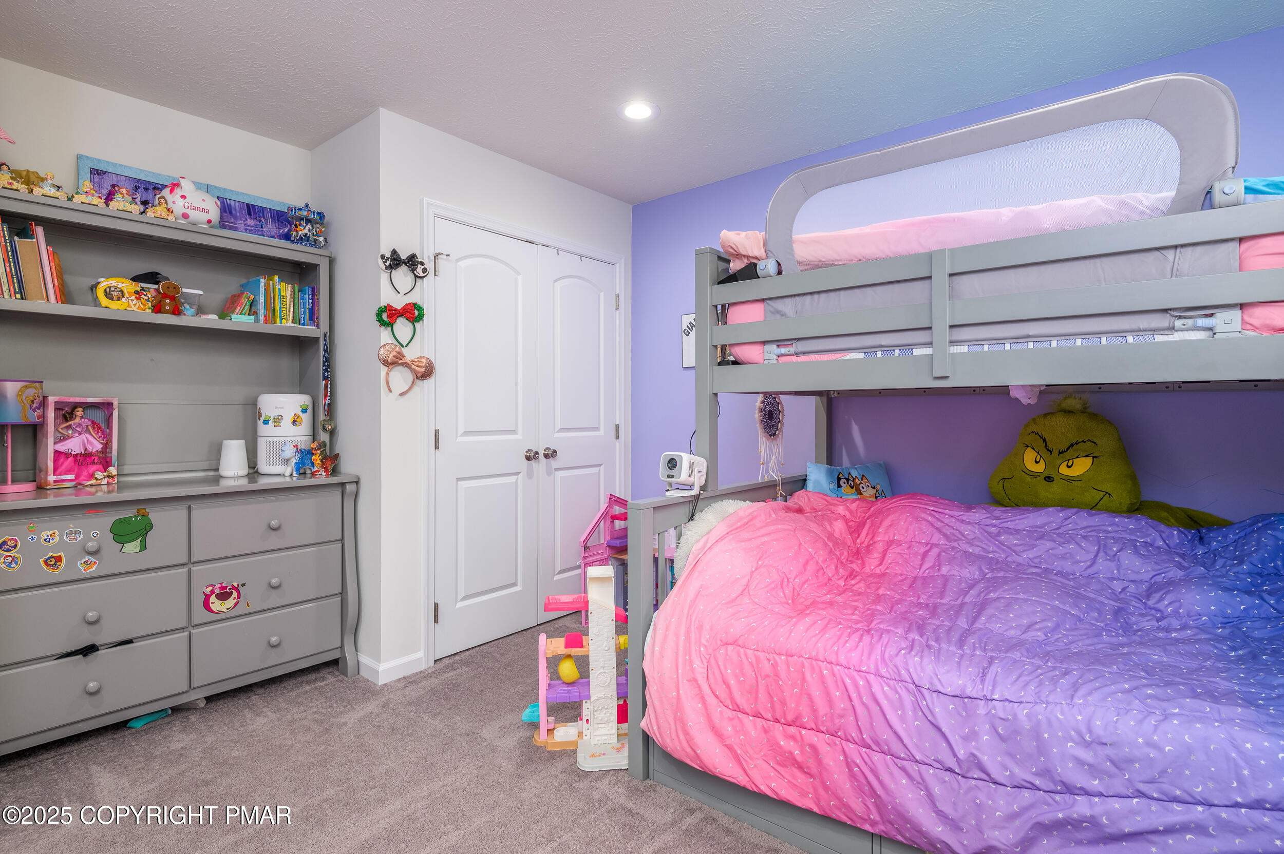 322 Russell Court Effort, PA 18330 - Photo 35 of 45 a bedroom with a bed and closet