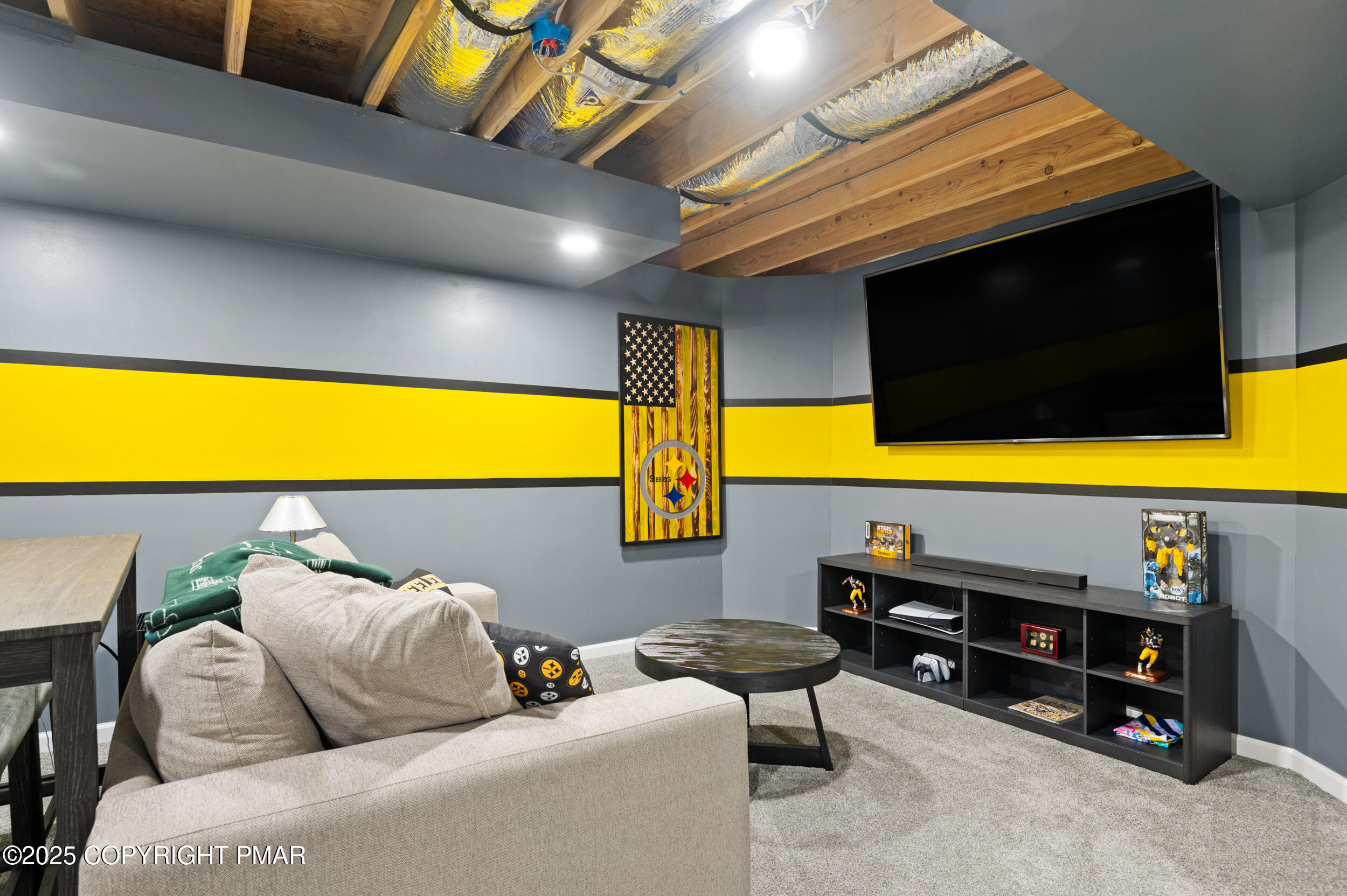 322 Russell Court Effort, PA 18330 - Photo 42 of 45 a living room with furniture and flat screen tv