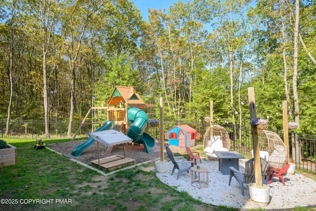 swimming pool with outdoor seating