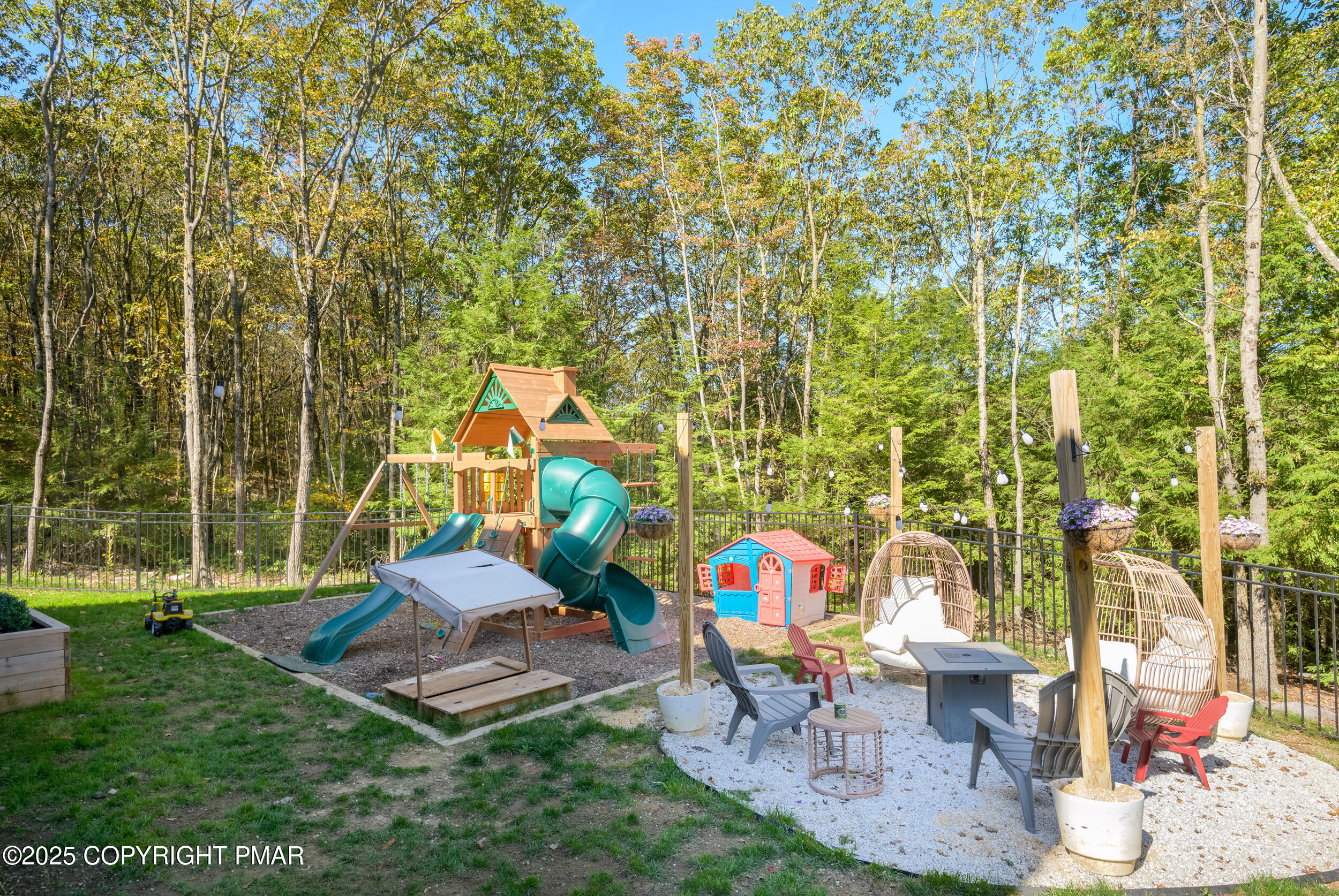 322 Russell Court Effort, PA 18330 - Photo 9 of 45 swimming pool with outdoor seating