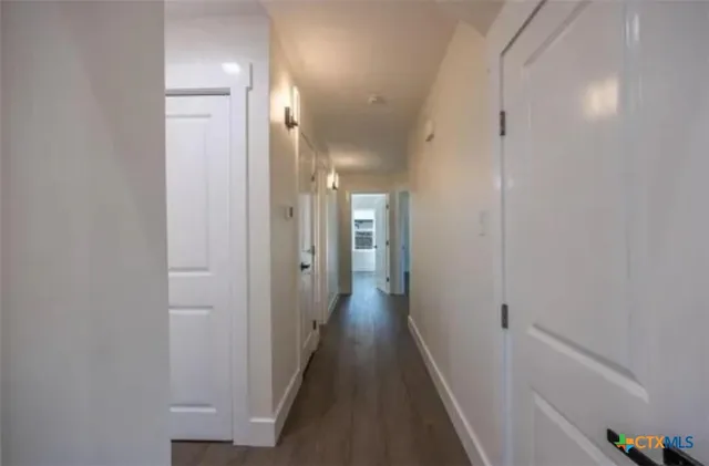 a view of a hallway with a hallway
