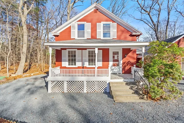 a view of a house with a outdoor space