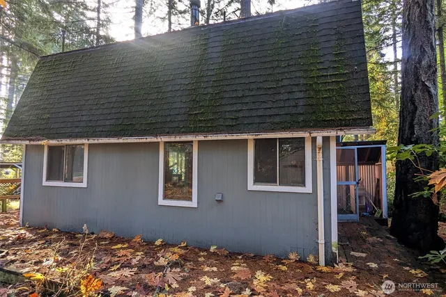 a backyard of a house
