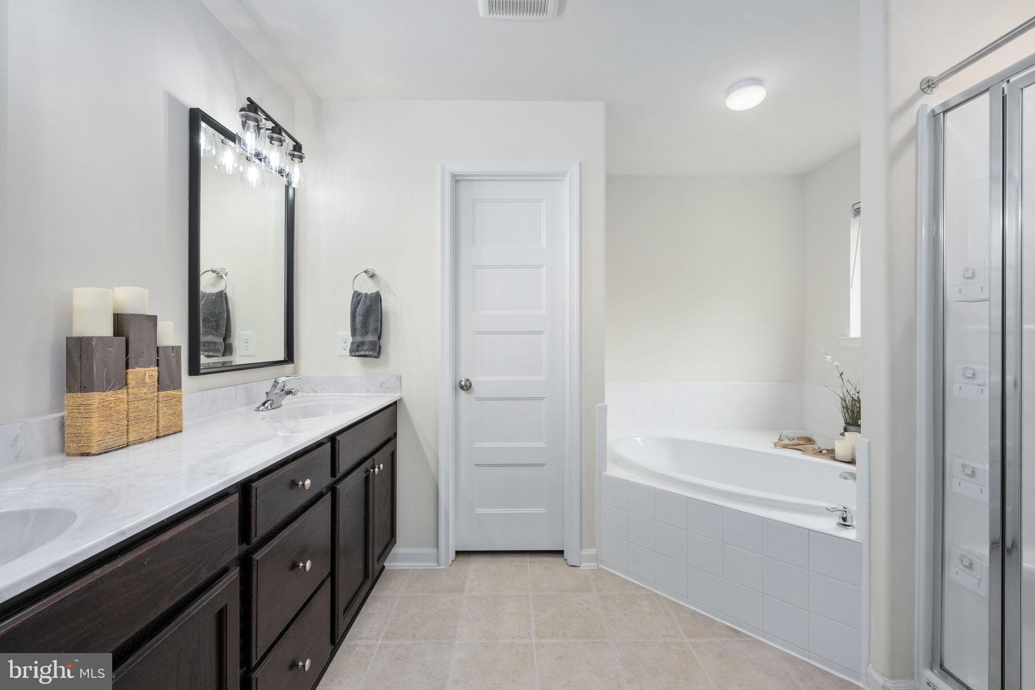 794 White Oak Road Fredericksburg, VA 22405 - Photo 43 of 70 a bathroom with a tub a sink and mirror