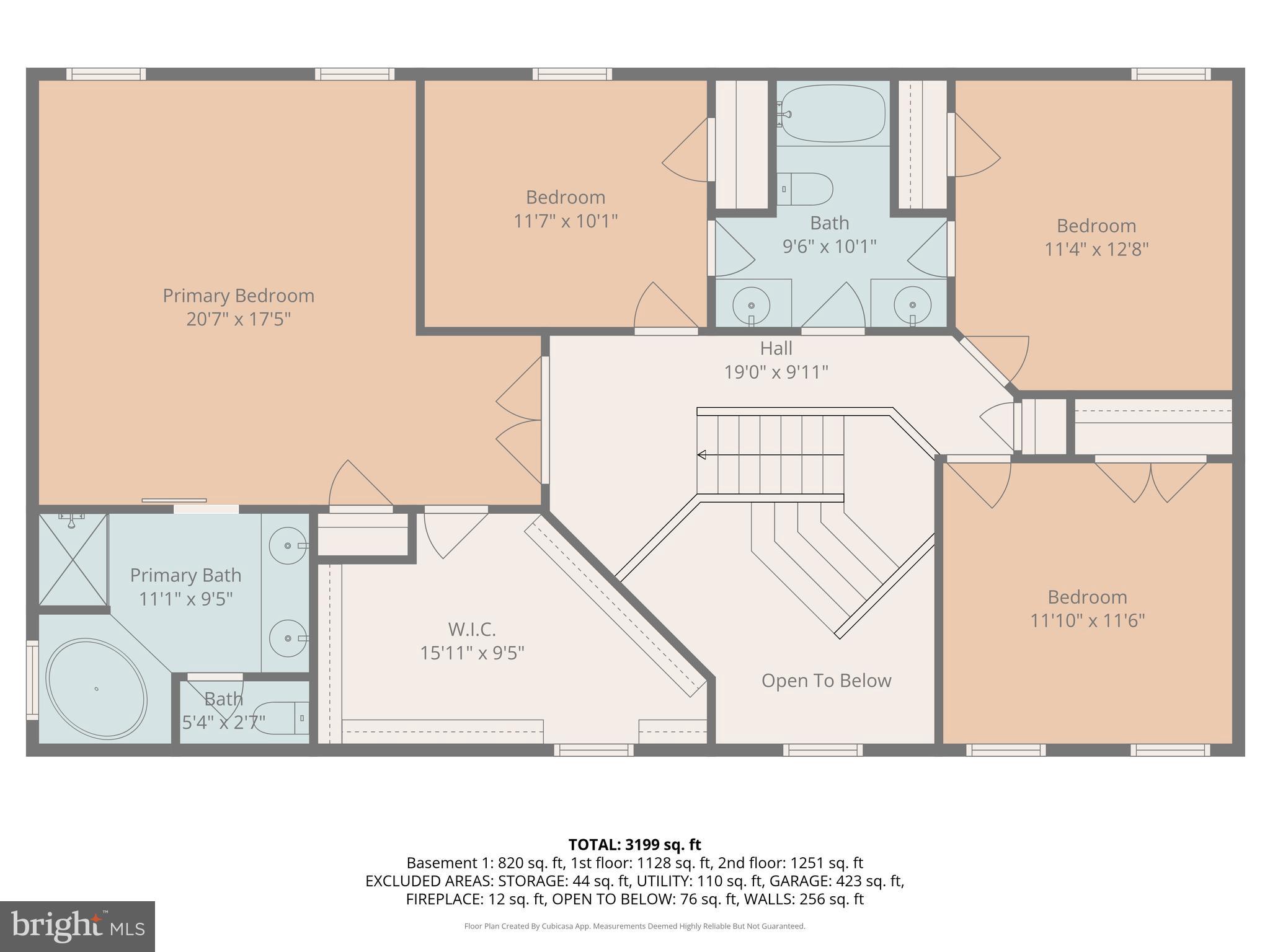 794 White Oak Road Fredericksburg, VA 22405 - Photo 69 of 70 Bedroom level floor plan