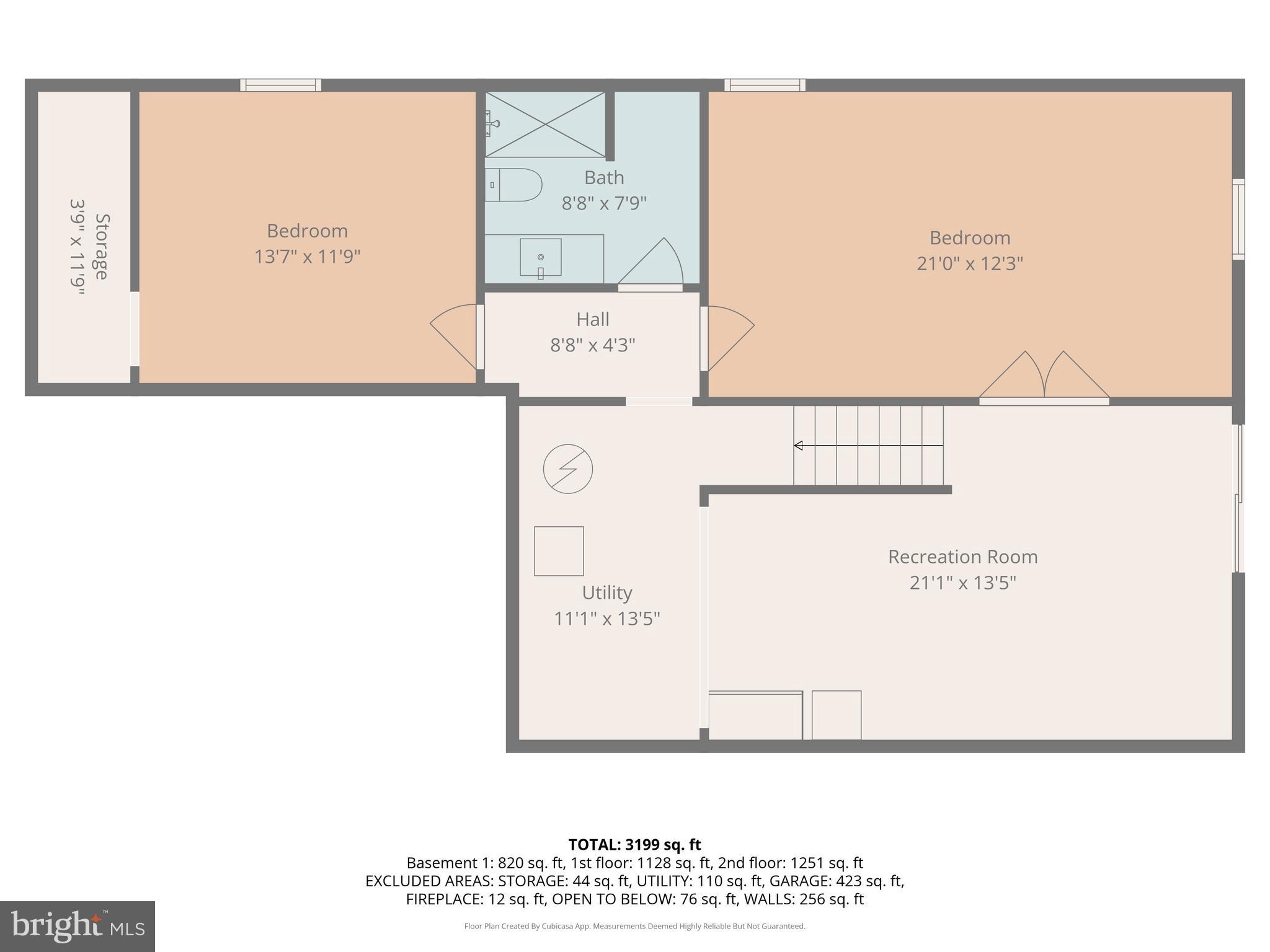 794 White Oak Road Fredericksburg, VA 22405 - Photo 70 of 70 Basement level floor plan