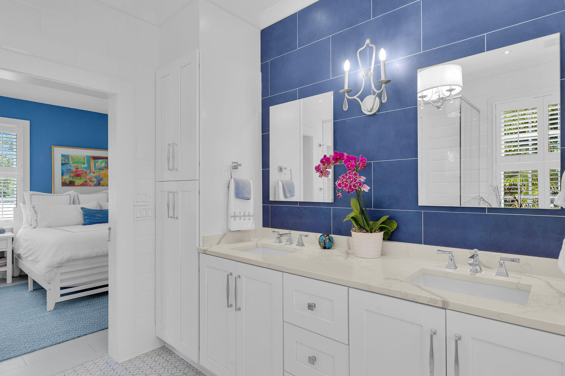 1309 Petronia Street Key West, FL 33040 - Photo 6 of 38 a bathroom with a sink double vanity and a mirror
