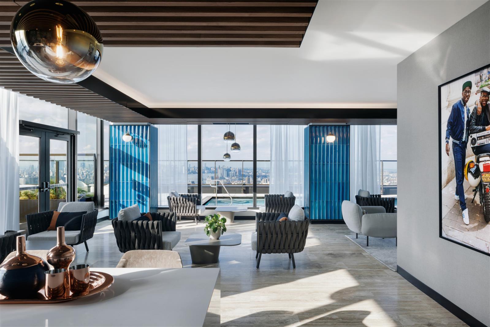 18 6th Avenue, Unit 711 Brooklyn, NY 11217 - Photo 21 of 35 a living room with furniture and a large window