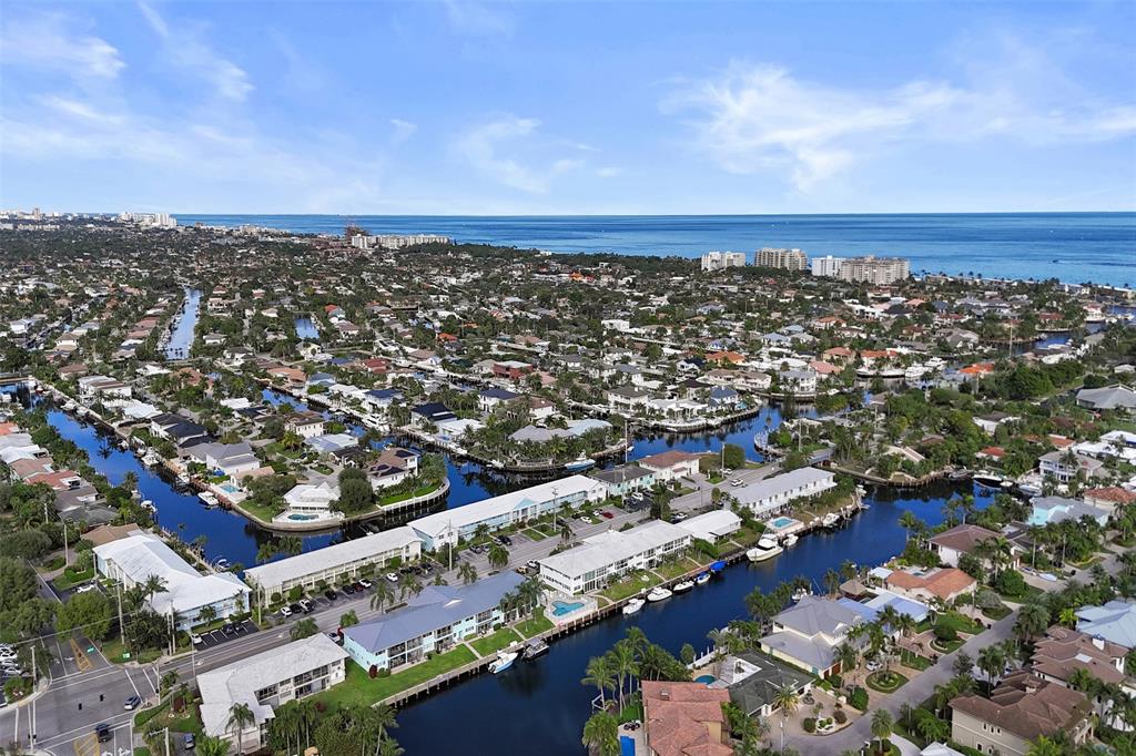 2330 Northeast 36th Street, Unit 9 Lighthouse Point, FL 33064 - Photo 41 of 48 an aerial view of a city