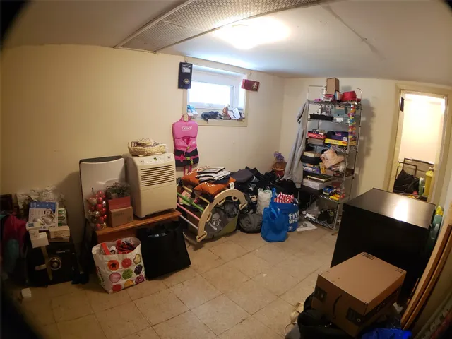 a view of a storage room