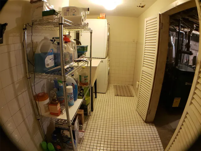 a view of a living room washer and dryer