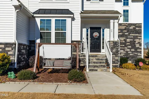 a front view of a house