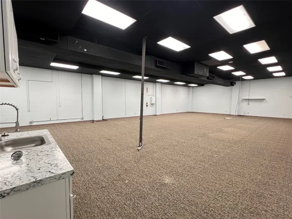 a view of a livingroom with a projector