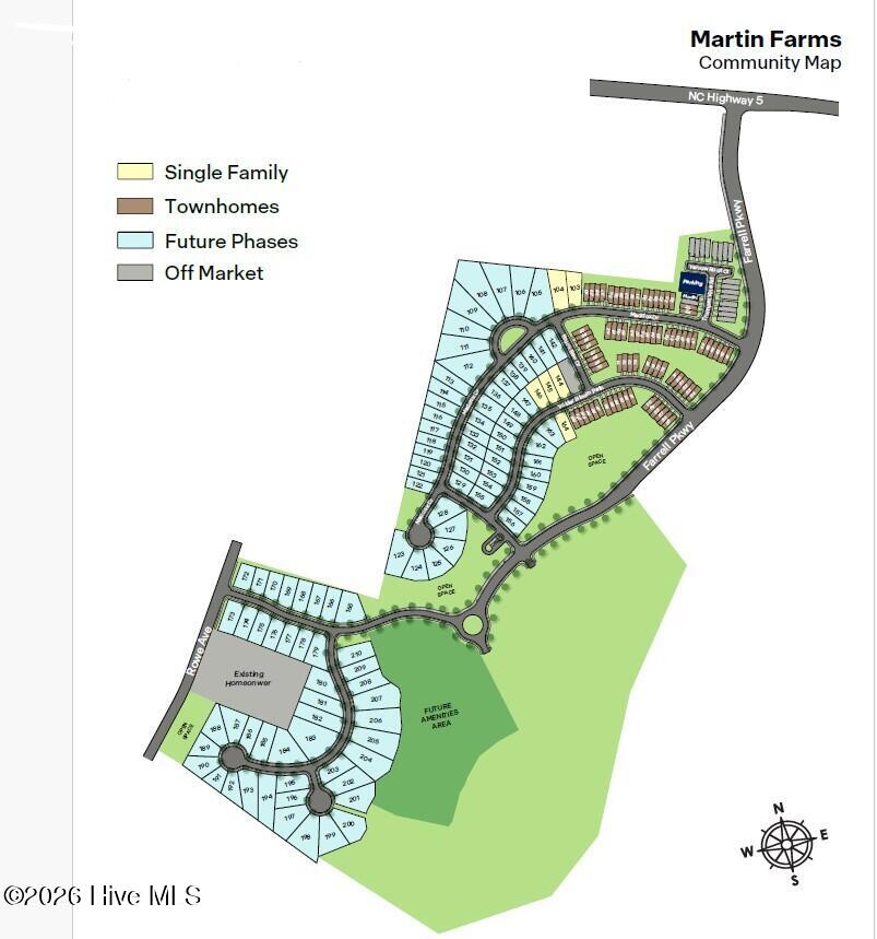 293 Maddox Drive Aberdeen, NC 28315 - Photo 31 of 32 Martin Farms Site Map