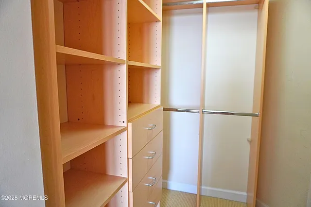 a view of walk in closet