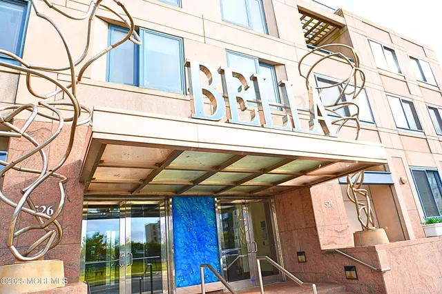 a view of a building with a window