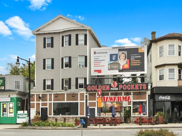 a front view of an apartment