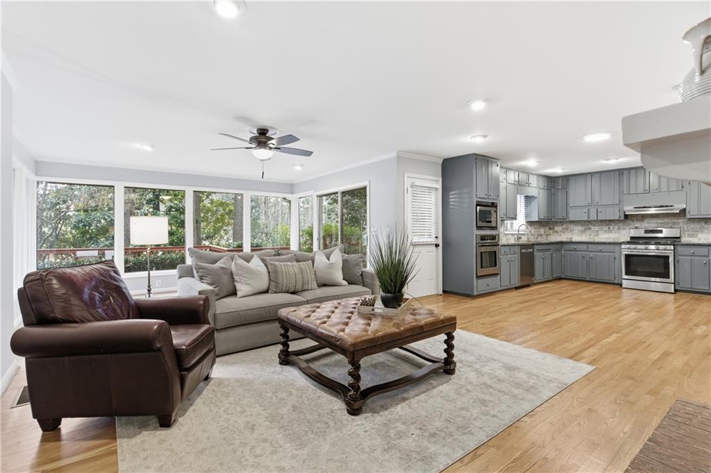 3698 Embry Circle Chamblee, GA 30341 - Photo 4 of 20 a living room with furniture and a large window