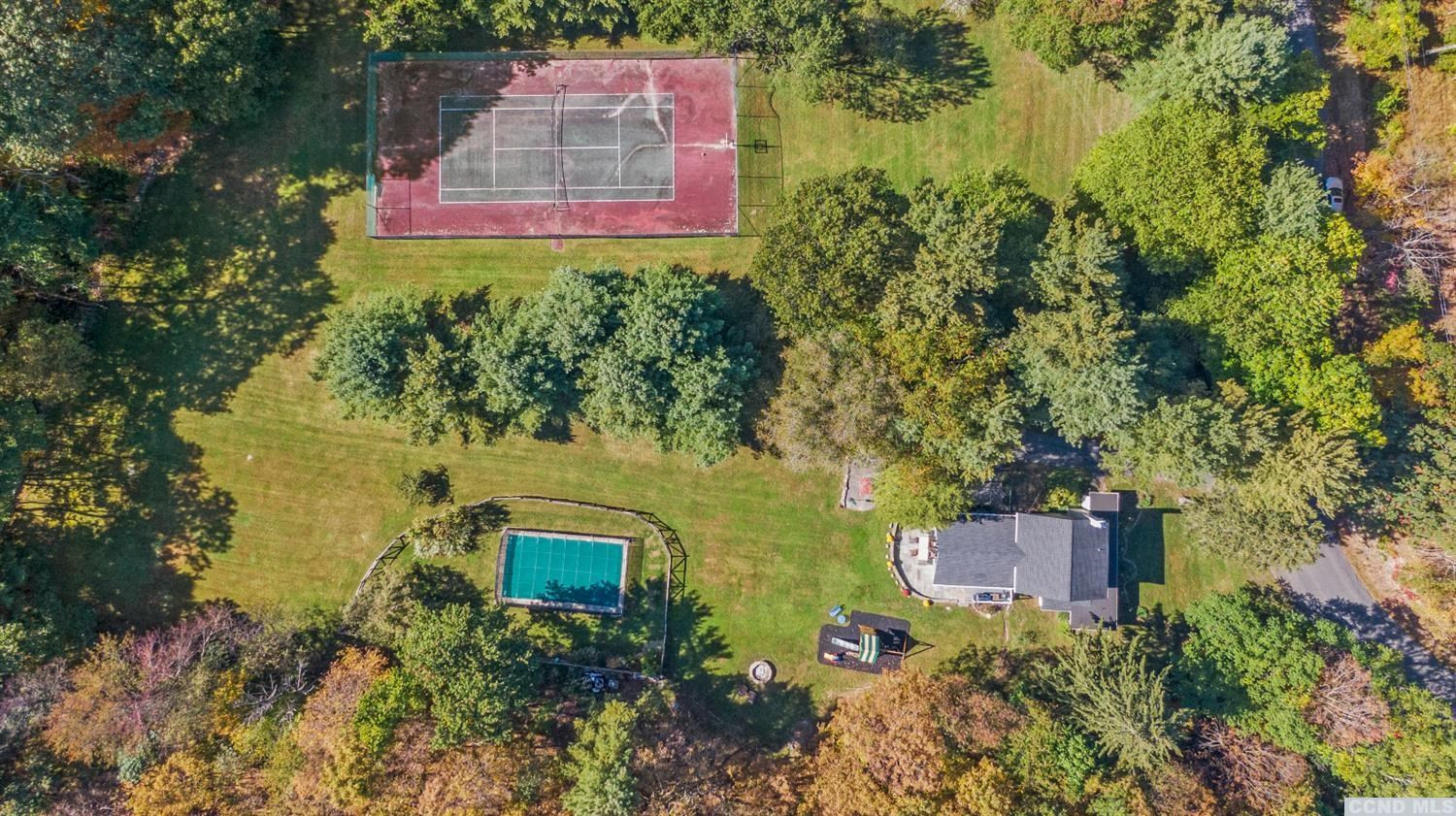 385 Red Top Road Highland, NY 12528 - Photo 6 of 36 an aerial view of a house with a yard and lake view