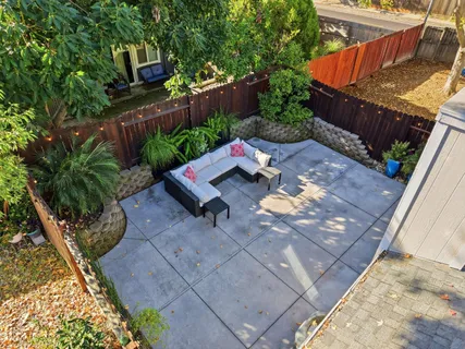 an aerial view of a city with lots of residential buildings
