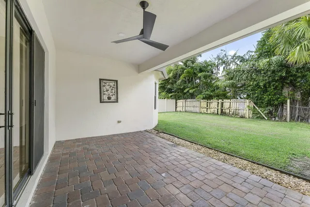 a view of outdoor space with garden