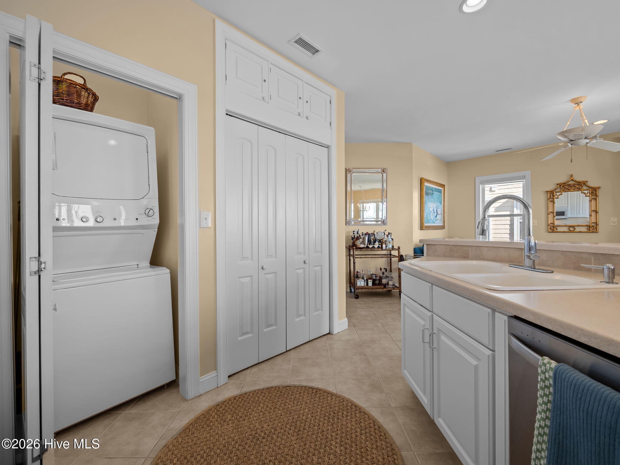 119 Salter Path Road, Unit 202A Pine Knoll Shores, NC 28512 - Photo 23 of 45 Laundry Closet in Kitchen