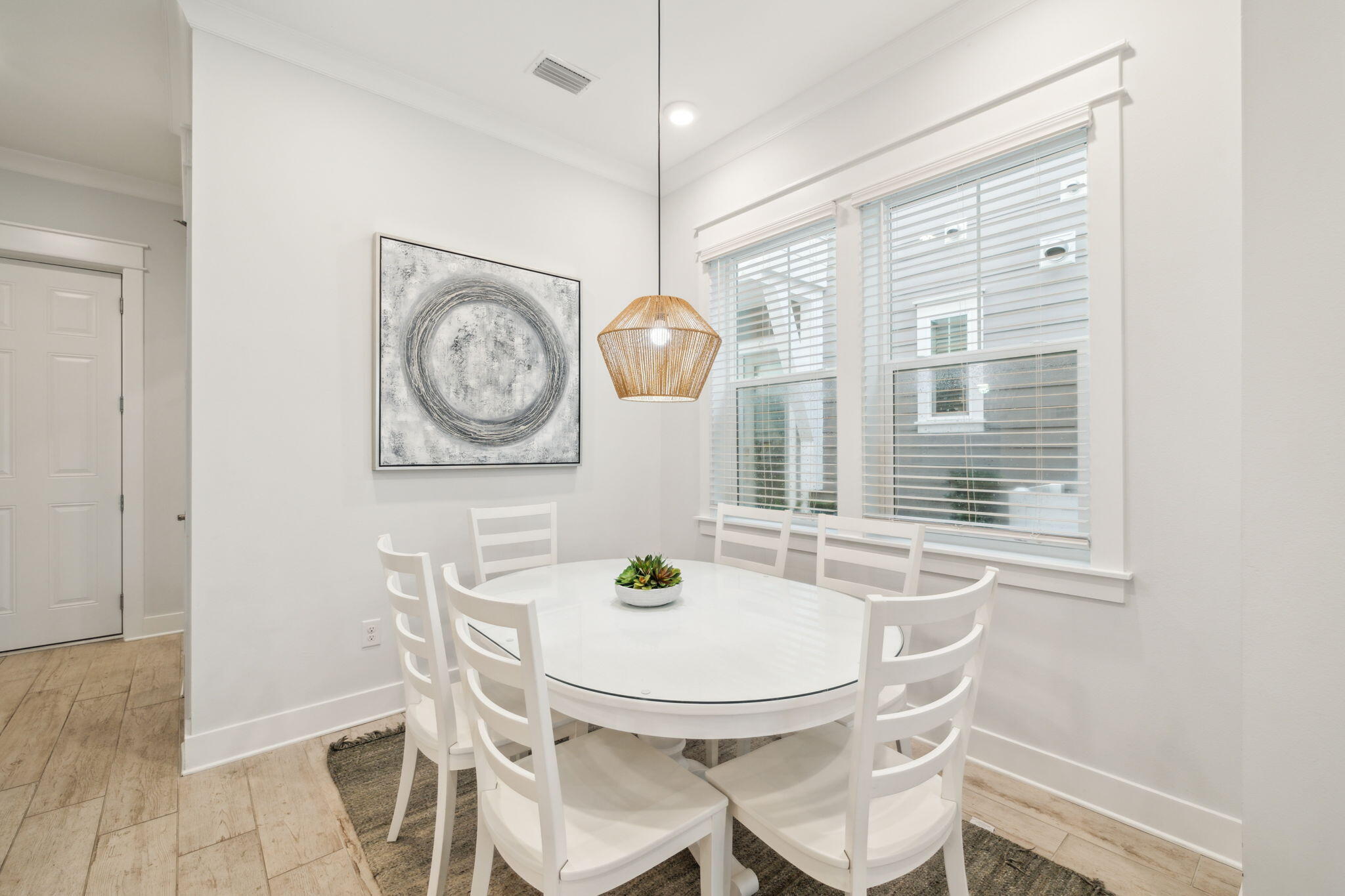 309 Milestone Dr Inlet Beach, Unit A Inlet Beach, FL 32461 - Photo 16 of 54 a view of a dining room with furniture and window