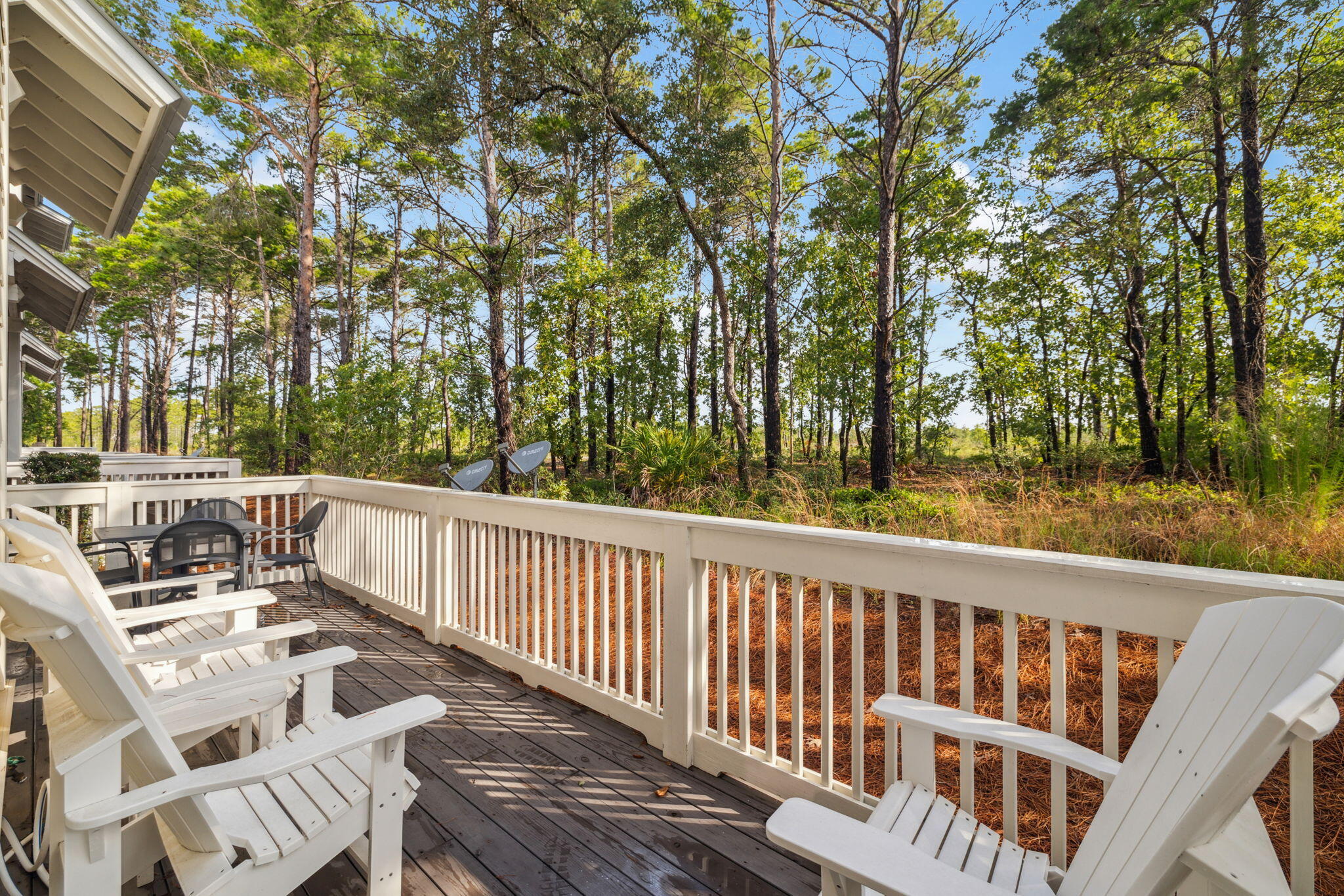 309 Milestone Dr Inlet Beach, Unit A Inlet Beach, FL 32461 - Photo 42 of 54 a view of balcony with furniture