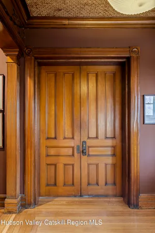 a close view of a fireplace