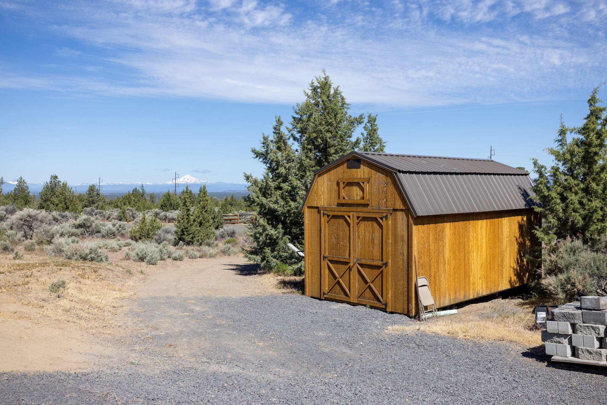 14224 Southwest Howlett Drive Powell Butte, OR 97753 - Photo 32 of 45 wood shed