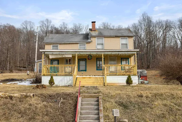 a front view of a house