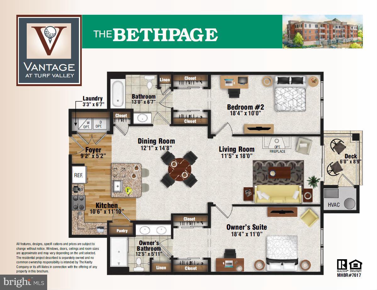 10530 Resort Road, Unit 308 Ellicott City, MD 21042 - Photo 14 of 14 Bethpage Floorplan
