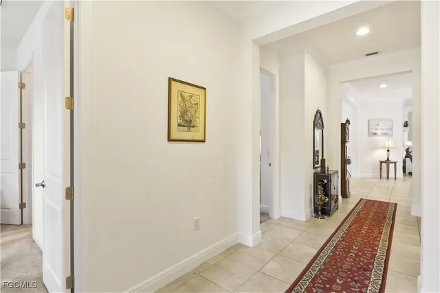 a view of a hallway with a elevator