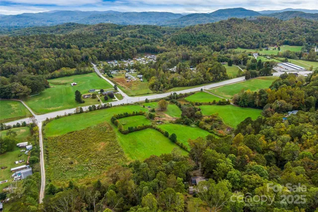a view of a lake with a city