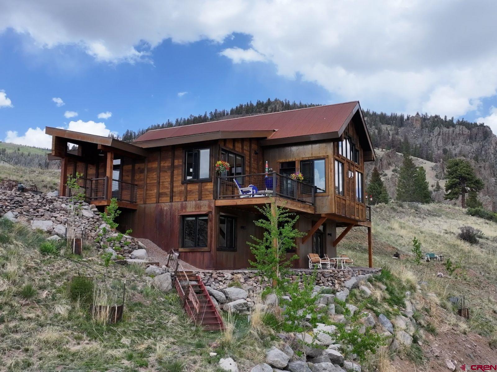 a view of a house with patio
