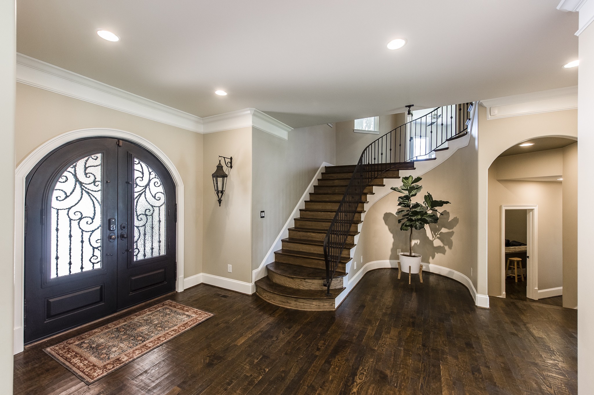 817 Burton Point Road Mount Juliet, TN 37122 - Photo 17 of 41 a view of entryway with wooden floor and stairs