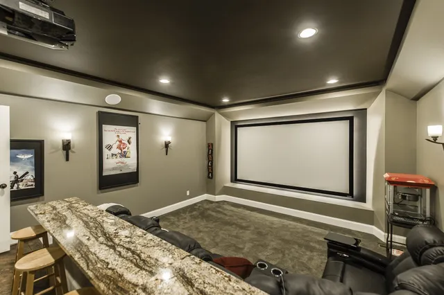 a view of a room with workspace