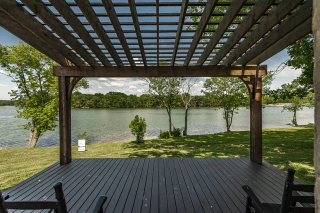 a view of a outdoor space with a lake view