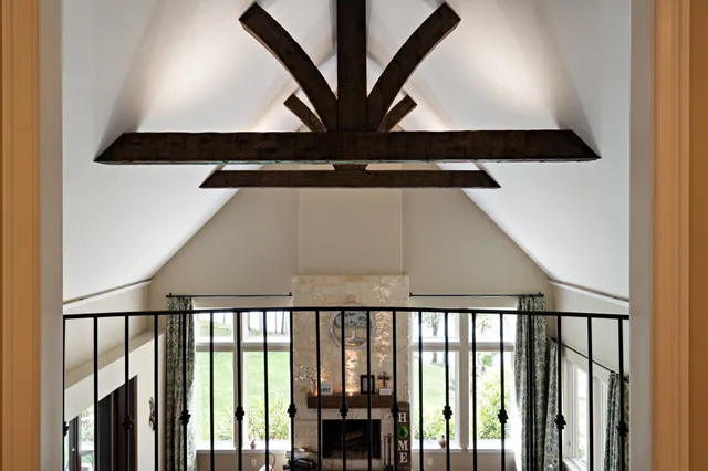 a close view of two chairs in the balcony