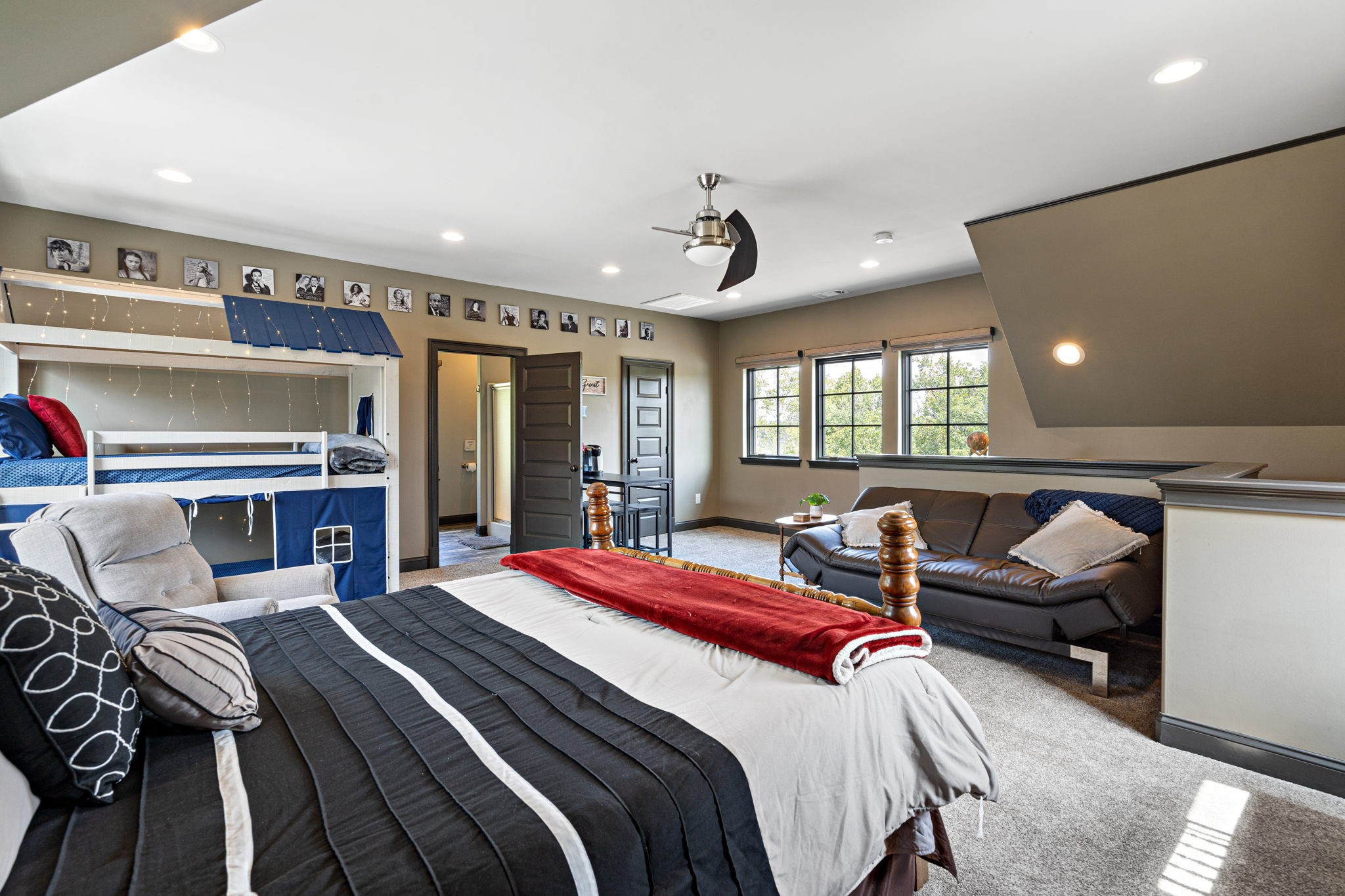 817 Burton Point Road Mount Juliet, TN 37122 - Photo 35 of 41 a bedroom with a bed and glass walk in closet