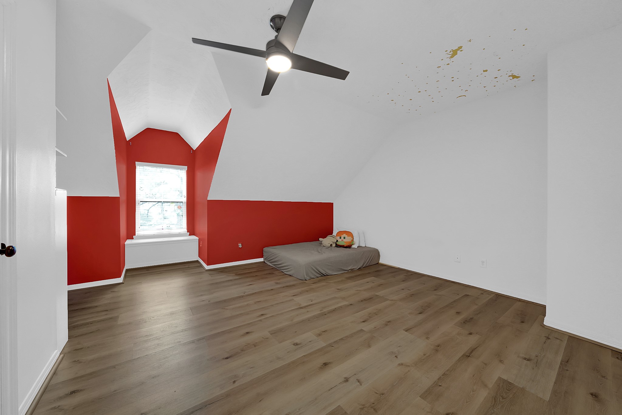 4730 Pitts Road Katy, TX 77493 - Photo 17 of 36 Charming Bedroom with Unique Architectural Details and Modern Flooring