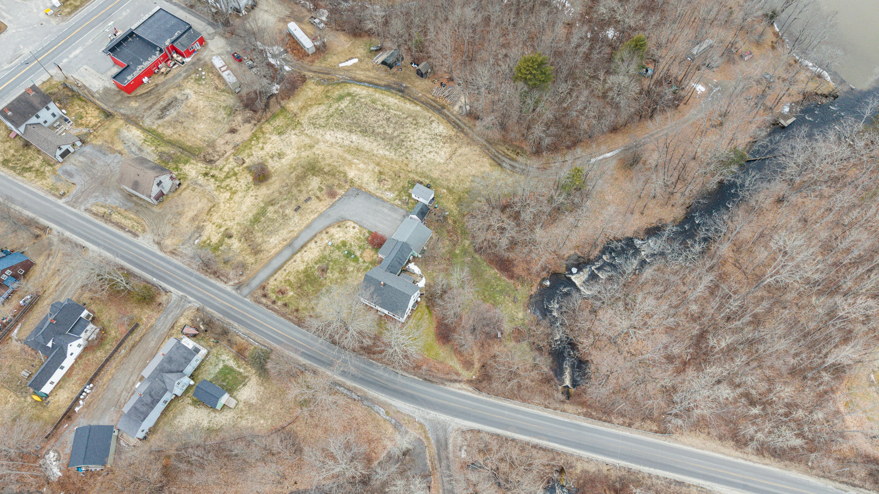 18 Blinn Hill Road Dresden, ME 04342 - Photo 38 of 45 38 Aerial with Stream