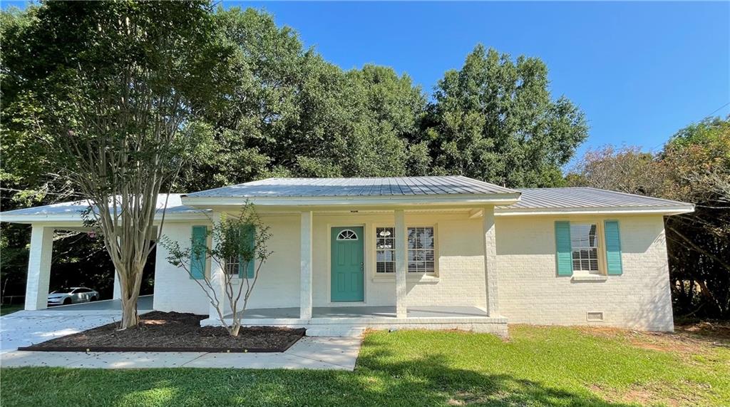 Fresh exterior paint 